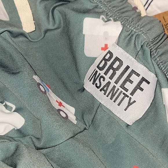 BRIEF INSANITY Lounge Pajama Pants Nurse Life Doctor Small Unisex NWT - Picture 5 of 10